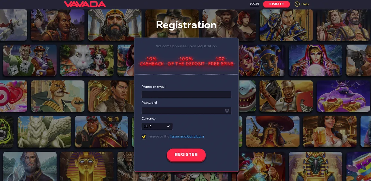 Kako izvršiti Vavada Casino registraciju?